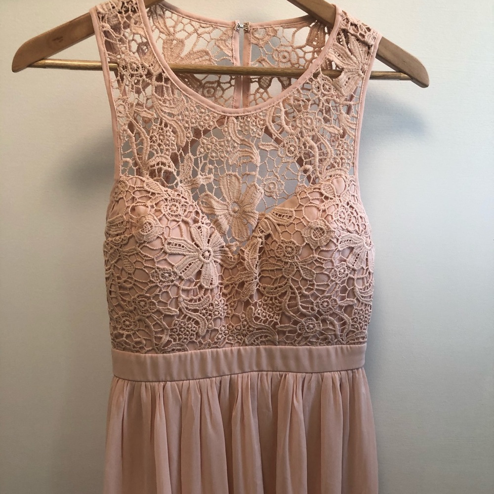 Blush Pink Maxi/Bridesmaid Dress